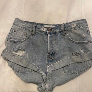 One Teaspoon denim bandits shorts